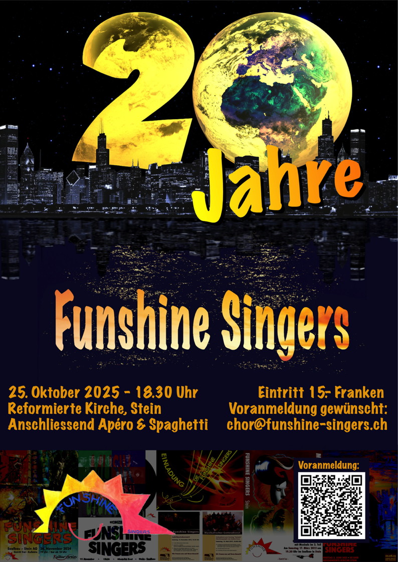 2025 – Jubiläumskonzert, 20 Jahre Funshine Singers