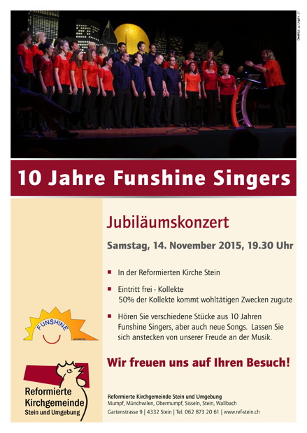2015 – Jubiläumskonzert, 10 Jahre Funshine Singers